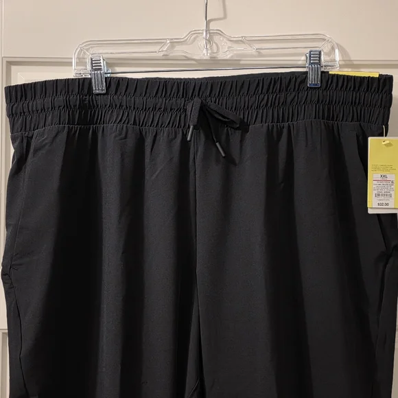Womens Active Light High-Rise Taper Pants - Black XXL - Picture 3 of 7